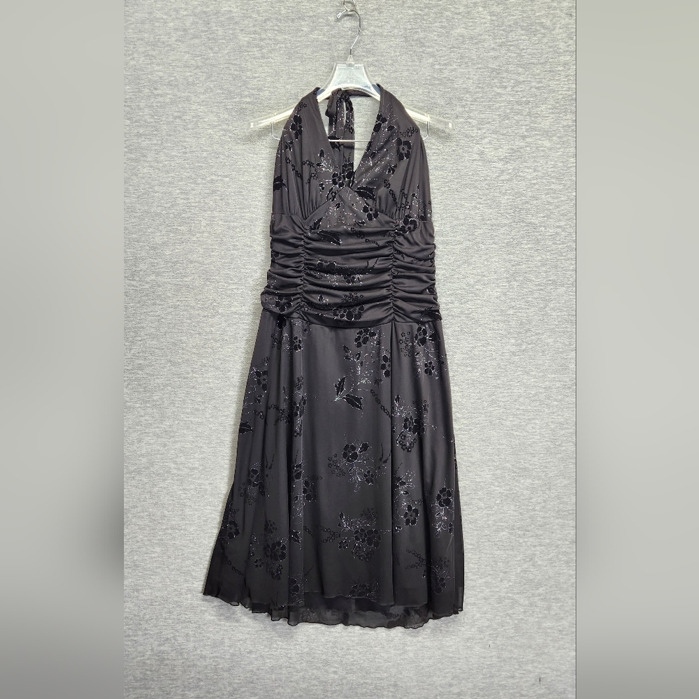 Torrid Burnedout Velvet Halter Baby Doll Dress Womens 18 Y2K flowy Punk Academia